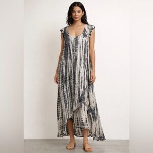 NWT STARK X Jill Dress Charcoal Vintage Dye Size Large